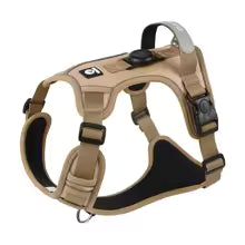 Tactical dog harness on a white background
