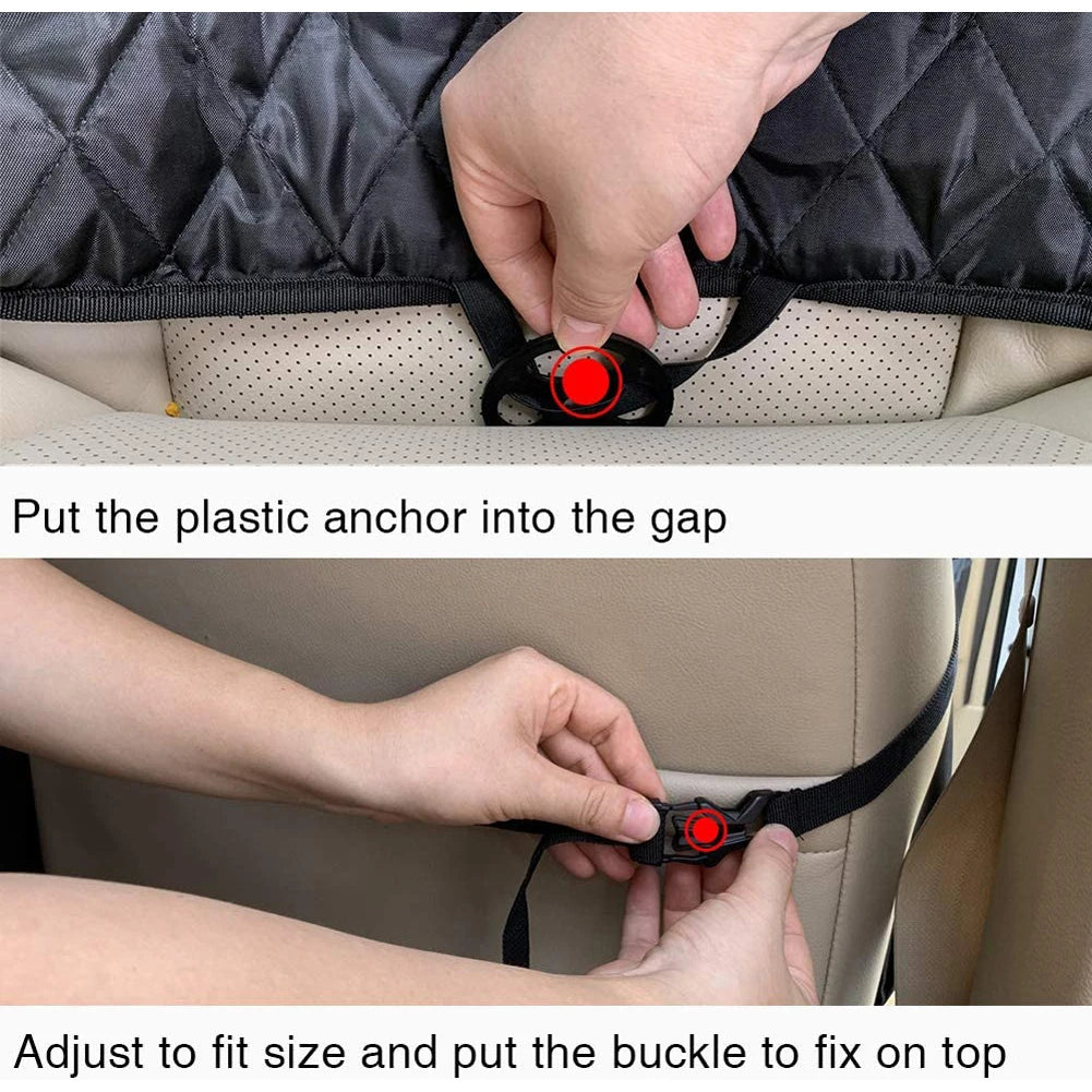 Step-by-step guide on how to use a car seat anchor system.