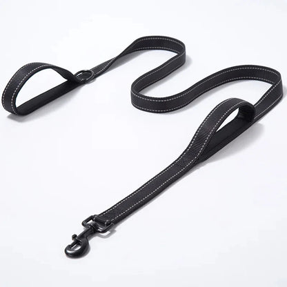 Heavy-Duty Double Handle Training Leash for Medium to Large Dogs