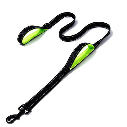 Heavy-Duty Double Handle Training Leash for Medium to Large Dogs