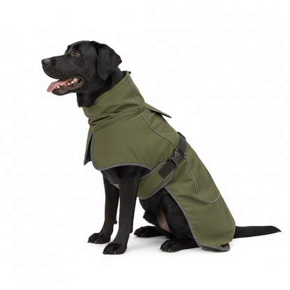 Premium fleece-lined dog winter jacket - Tailored fit for German Shepherds, Huskies, and Labradors