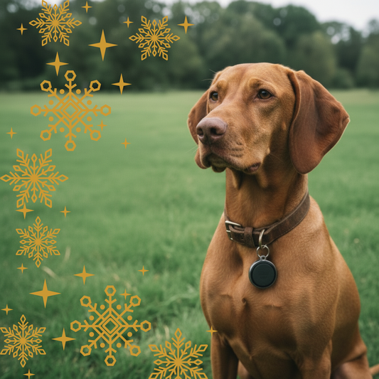 Realistic outdoor snapshot with Vizsla